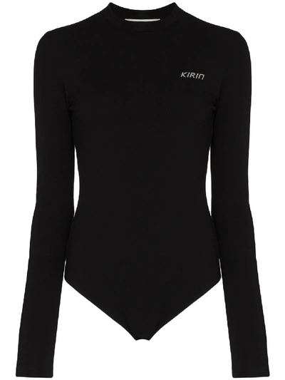 Shop Kirin Open Back Bodysuit In Black