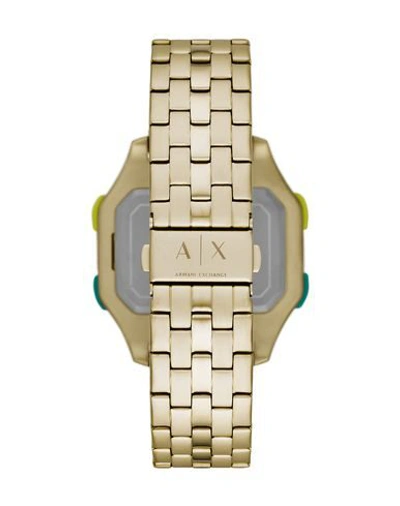 Shop Armani Exchange Wrist Watch In Platinum