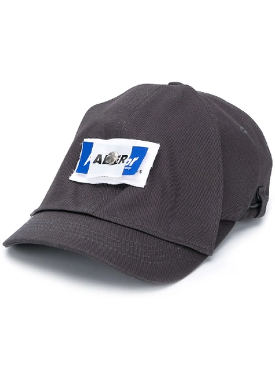 Shop Ader Error Logo Patch Cap In Grey