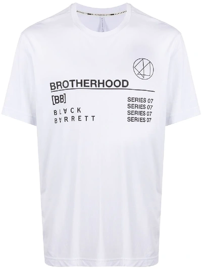 Shop Blackbarrett Logo Print T-shirt In White