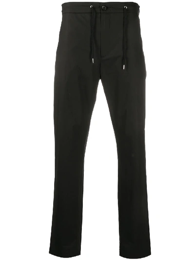 Shop De Beers Drawstring Waist Tapered Trousers In Black