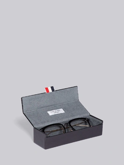 Shop Thom Browne Eyewear Tb916 - Black Wayfarer Glasses