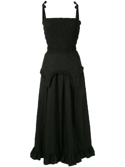Shop Sandy Liang Aisle Dress In Black