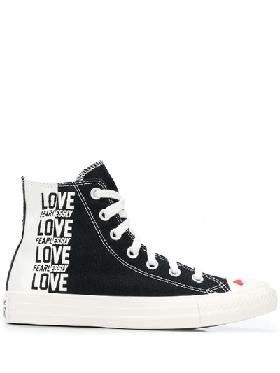 Converse Women's Chuck Taylor All Star High Top Love Fearlessly Casual  Sneakers From Finish Line In Black | ModeSens