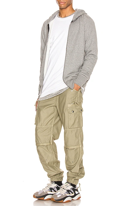 Shop John Elliott Back Sateen Canopy Cargos In Olive