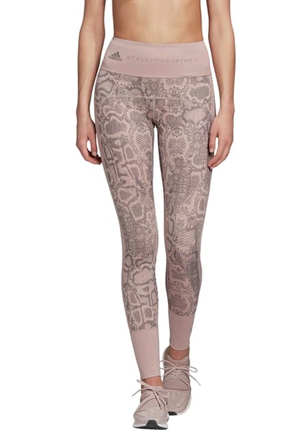 Shop Adidas By Stella Mccartney Fits Primeblue Tights In Dust Rose