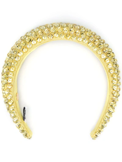 Shop Mary Jane Claverol Miami Headband In Yellow
