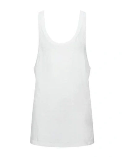 Shop Dsquared2 Man Tank Top Ivory Size M Cotton In White