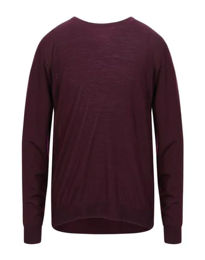 Shop Paolo Pecora Man Sweater Deep Purple Size Xxl Wool