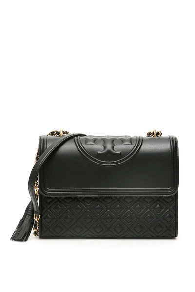 Shop Tory Burch Fleming Bag In Black