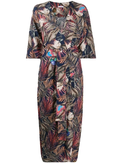 Shop 813 Printed Silk Kimono In Multicolor