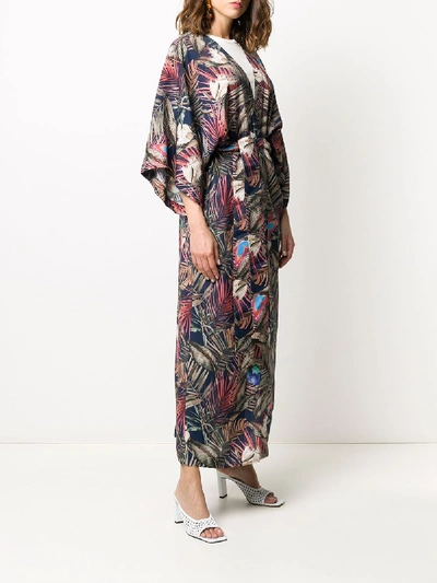 Shop 813 Printed Silk Kimono In Multicolor