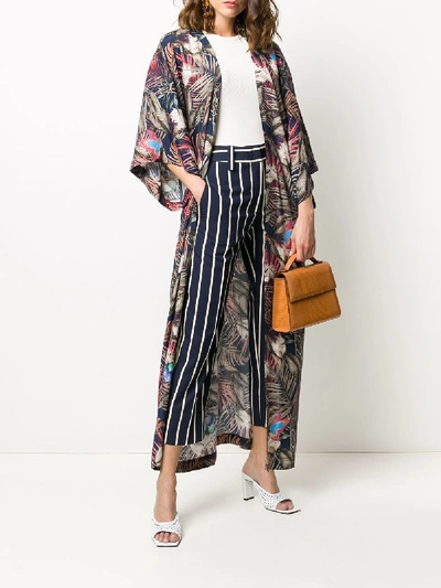 Shop 813 Printed Silk Kimono In Multicolor