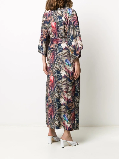 Shop 813 Printed Silk Kimono In Multicolor