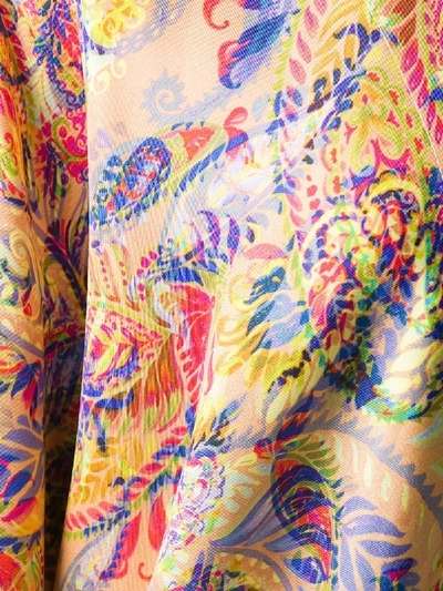 Shop 813 Printed Silk Kimono In Multicolor