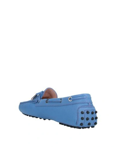 Tod's Loafers In Pastel Blue