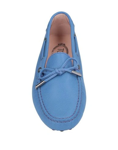 Tod's Loafers In Pastel Blue