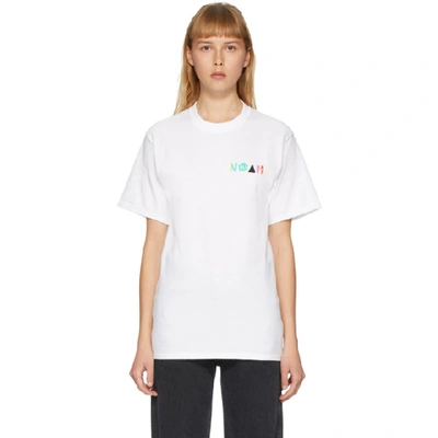 Shop Noah White More Core T-shirt