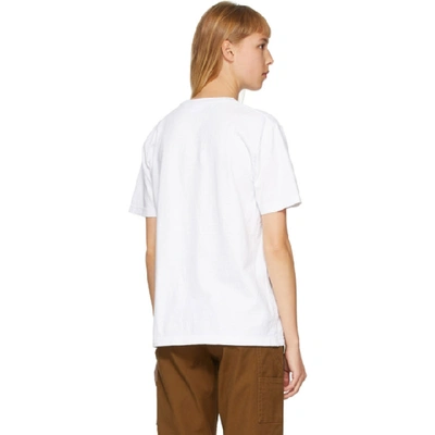Shop Noah White Recycled Cotton T-shirt