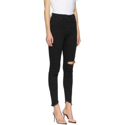 Shop Levi's Levis Black Chew High-rise Skinny Jeans In In The Blac
