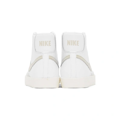 Shop Nike White And Beige Blazer Mid 77 Vintage Sneakers In 106 White/l
