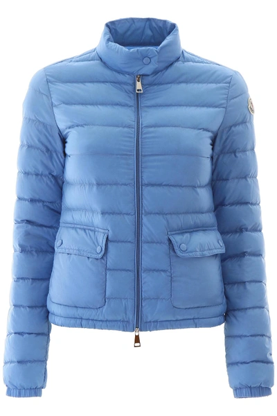 Shop Moncler Lans Down Jacket In Blue,light Blue