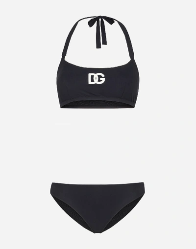Shop Dolce & Gabbana Bikini With Logo