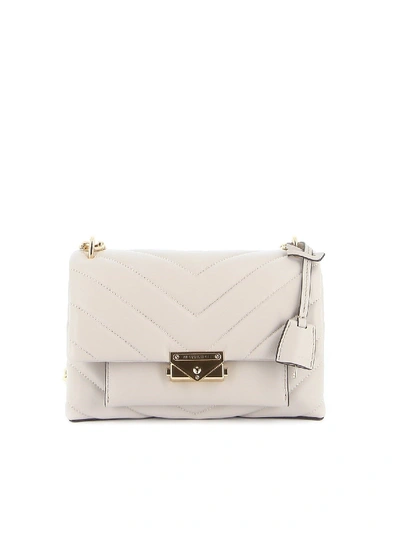 Michael Kors Cece Medium Quilted Leather Convertible Shoulder Bag In White  | ModeSens