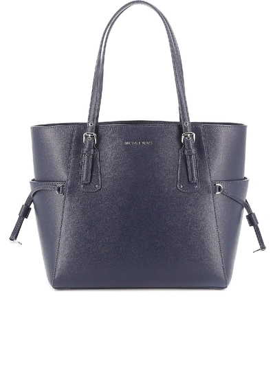Shop Michael Kors Voyager Tote In Admiral Color In Blue