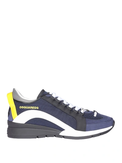 Shop Dsquared2 551 Blue Sneakers