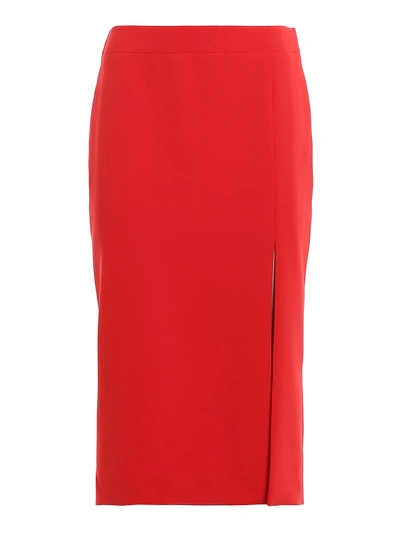 Shop Moschino Skirt In Red