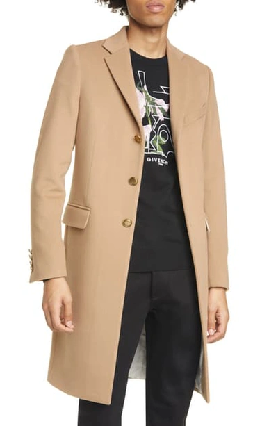 Shop Givenchy Wool & Cashmere Topcoat In Light Beige Camel