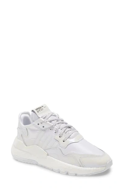 Shop Adidas Originals Nite Jogger Sneaker In Grey Two/ White/ White