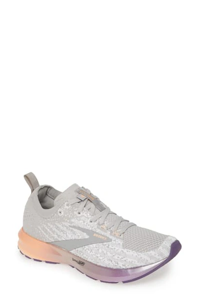 Shop Brooks Levitate 3 Running Shoe In White/ Purple/ Cantaloupe