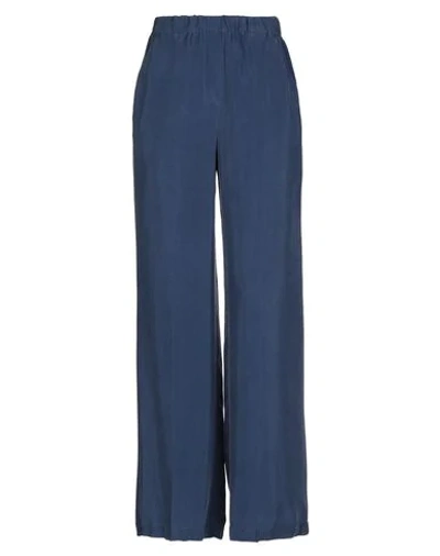 Shop Dondup Casual Pants In Dark Blue