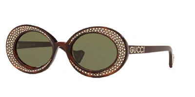 Shop Gucci Woman  Gg0618s In Grün