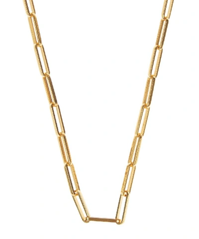 Shop Celine Gold Plated Vermeil Silver Chain Link Necklace