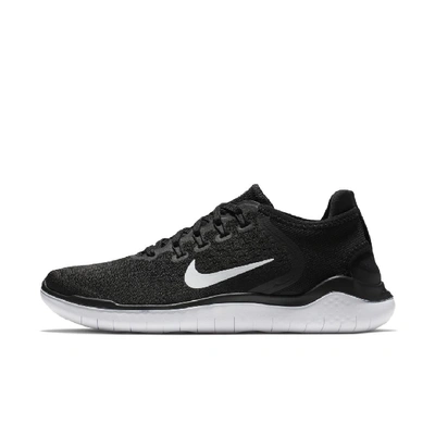 Shop Nike Women's Free Rn 2018 Running Shoes In Black