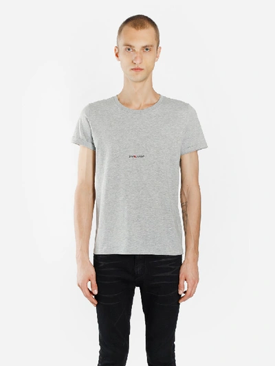 Shop Saint Laurent T Shirts In Grey