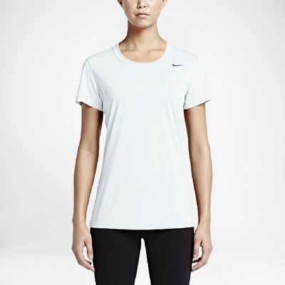 Shop Nike Legend Women's Short Sleeve Training Top In White