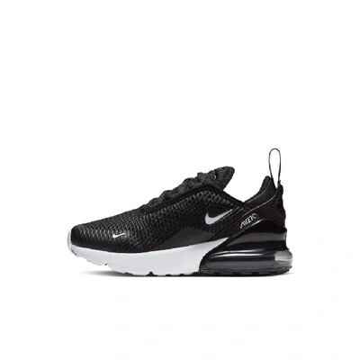 Shop Nike Air Max 270 Little Kids' Shoes In Black