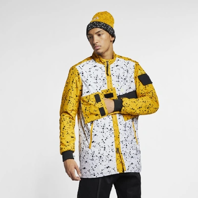 Shop Nike Lab Acg Men's Insulated Jacket In White/yellow Ochre