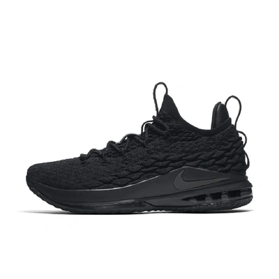 Shop Nike Lebron 15 Low Basketball Shoe In Black