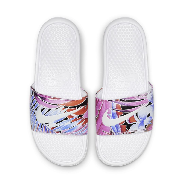 nike benassi slides floral