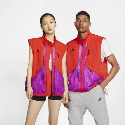Shop Nike Acg Vest In Red