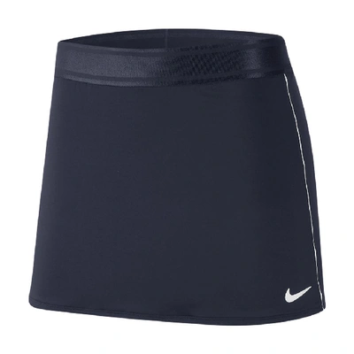 Shop Nike Court Dri-fit Women's Tennis Skirt In College Navy,white