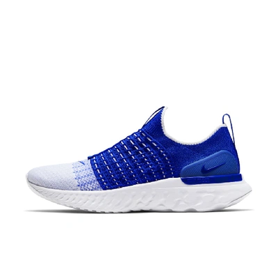 Shop Nike React Phantom Run Flyknit 2 Men's Running Shoe (racer Blue) In Racer Blue,white