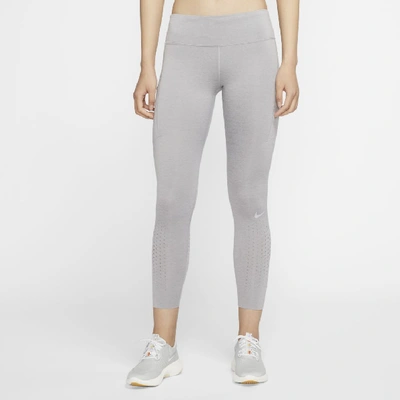Shop Nike Epic Luxe Women's Running Leggings In Atmosphere Grey,vast Grey,heather