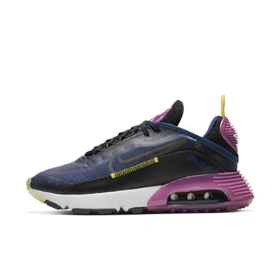 Shop Nike Air Max 2090 Women's Shoe In Blue Void,black,active Fuchsia,chrome Yellow