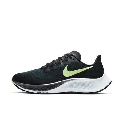 Shop Nike Women's Air Zoom Pegasus 37 Road Running Shoes In Black,valerian Blue,spruce Aura,ghost Green
